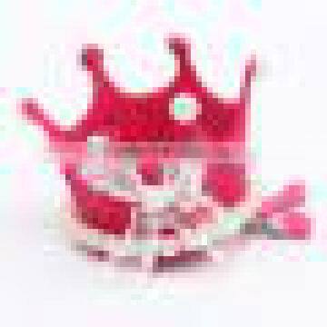 New Princess Crown Hairpins Hair Accessories Resin Diamond Pearls Girls Tiaras Headwear Baby Xmas Dancing Party Hair ClipCB-3606 photo-2