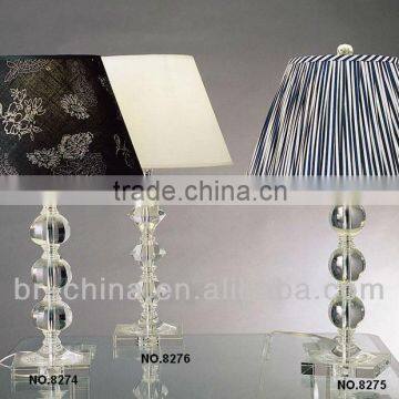 clear block glass block crystal desk lamp