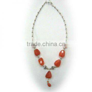Sterling Silver Gemstone Necklace
