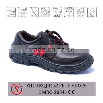 steel toe cap leather safey shoes for construction 9087