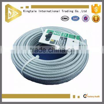 12mm nylon coated stainless steel thin wire rope 7*19 10mm