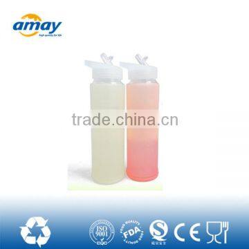 BPA free best selling 700ml color changing glass bottles