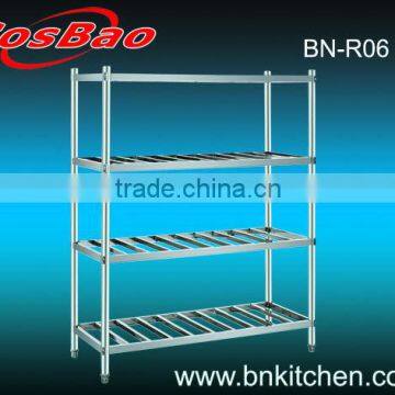 Stainless steel commercial kitchen storage rack