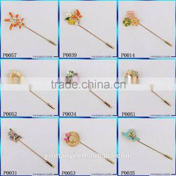 China Supplier Unisex Animal Christmas Popular Cute Gold Plated Deer Antlers Head Pin Brooches Styling B0477 photo-6
