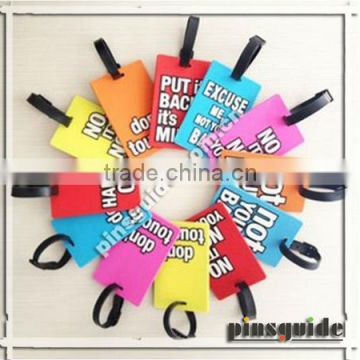 Promotion Plastic PVC Rubber Luggage Tag