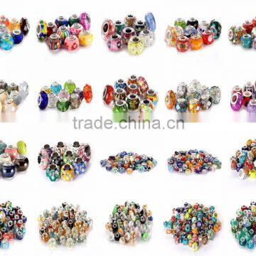 Hot Selling Porcelain 10 Pcs Orange Color Glass Beads Loose Beads photo-2