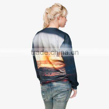 Fashion Natural High Quality 3d Digital Print Fullprint Crewneck Sweatshirt Spring Autumn Unisex Custom Oversized Pullover photo-3