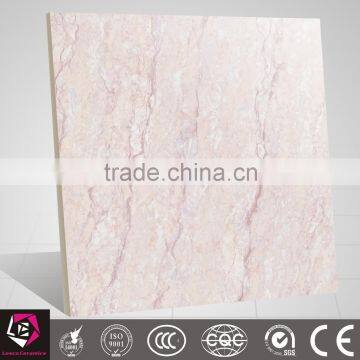 Pink natural stone glossy finish porcelain floor tiles