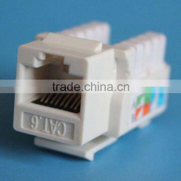 High Quality Dual IDC RJ45 Cat6 Cat 5e Keystone Jack photo-3