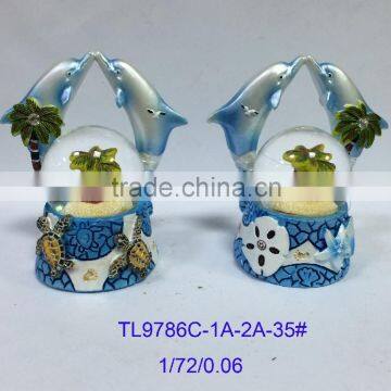 Polyresin Dolphin Snow Globe Item photo-2