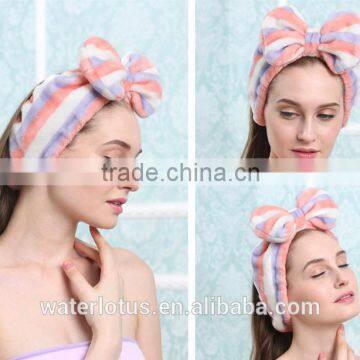 korea style fancy flannel hairband soft headband for girls