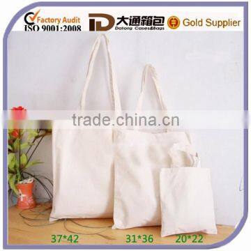 Promotional Cotton Canvas Cheap Foldable Portable Wholesale Reusable Folding Shopping Bag Set