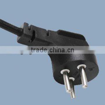 Israel 3 prong power cord plug 16A 250V with SII approval