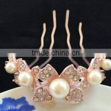 pearl comb newest for girl hair accessories 2016