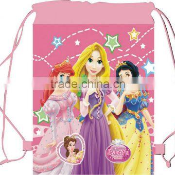 polyester drawstring bag for disney cartoon patter for promotion for kids