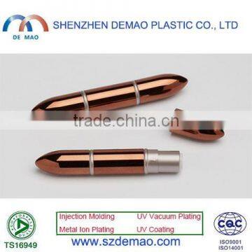 shiny bullet shape plastic empty lipstick tube