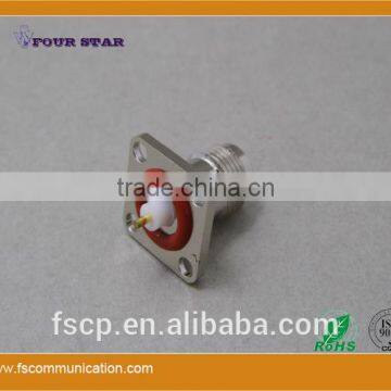 TNC Connector RP-Female 17.5mmSQ Panel With Extended 3mm Insulator