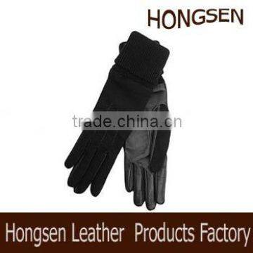 HS128 girls long leather gloves