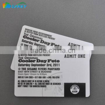 Party Event Ticket Card Printing With Barcode