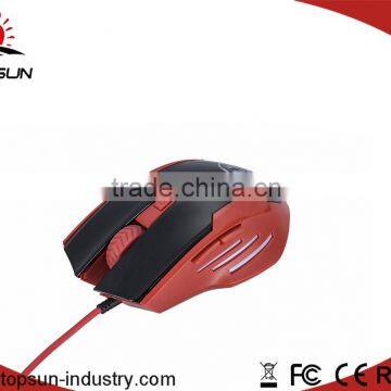 6D Optical Wired Gaming Mouse With MAX DPI 2400 Button LED Flash Backlight