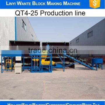 Fully Automatic Hydraulic Station QT4-25 Automatic Concrete Hollow Block Making Machine photo-5