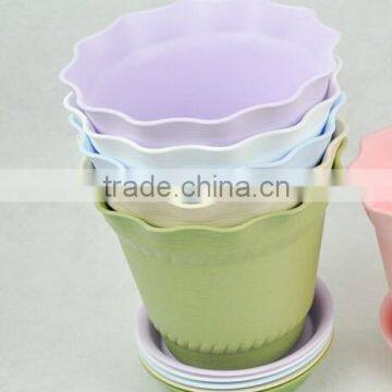 wholesale resin plastic flowerpot garden flower pot