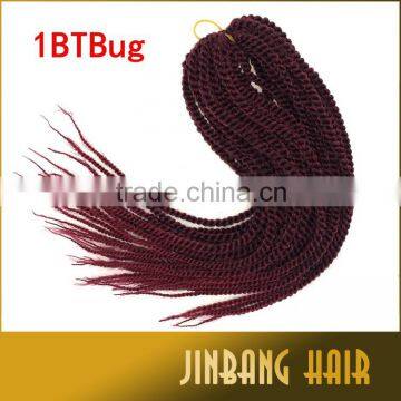 Hot Selling 100g 18inch High Quality Synthetic Crochet Senegalese Twist Kinky Braid Hair photo-4