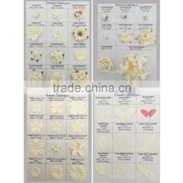 4 Colors, Small Handmade Mulberry Paper Flower, Wedding Party, Scrap-booking Crafts, Wholesale R19 photo-6