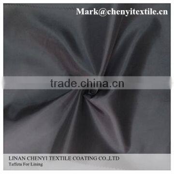 Manufacturer 100% Polyester Woven Solid Dyed Taffeta Lining