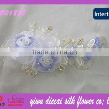 Single Rose Flower with Bead Decorated Bridal Flower