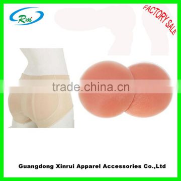 Round shape silicone nude reusable hip enhancer butt pads