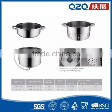 26cm Stainless Steel Fruit Steam Silver Juice Pot photo-3