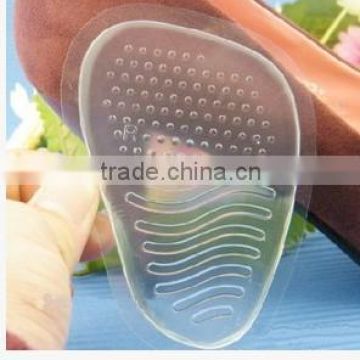 Comfortable foot care front silicone insoles for shoes