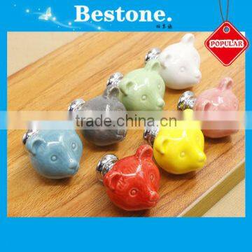 Kids Catoon Animal Ceramic Drawer Knob