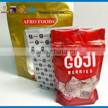 Food grade moisture proof gravure printing plastic packaging bags accept custom order