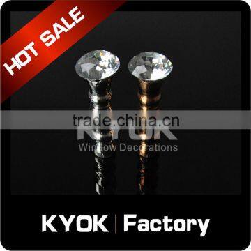 KYOK crystal cutain wall hooks ,elegrant window decoratitive curtain hook,curtain hooks wholesale