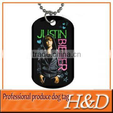 2013 new promotional dog tag with celebrity image