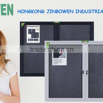 high quality and hot selling display board any size whiteboard standard bulletin board size with lock temple glass