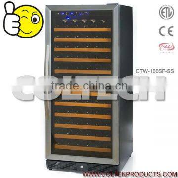 122 Bottles morden style Compressor Wine cooler Single Temp.zone