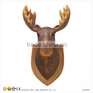 3D Moose Head Resin Animal Head Wall Decoration