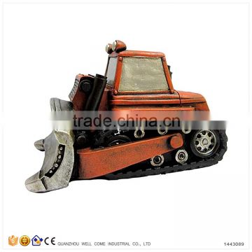 Resin Coin Banks for Adults Models of Caterpillar Bulldozers