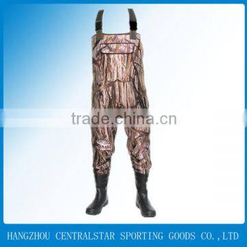 Camo neoprene 100% waterproof fishing wader