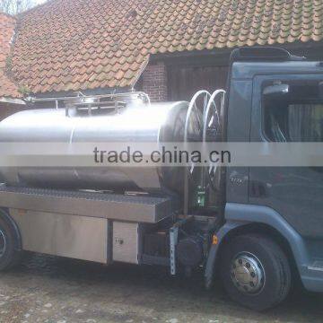 Fresh milk transport tank