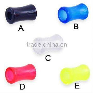 Acrylic saddle ear tunnel piercing body jewelry