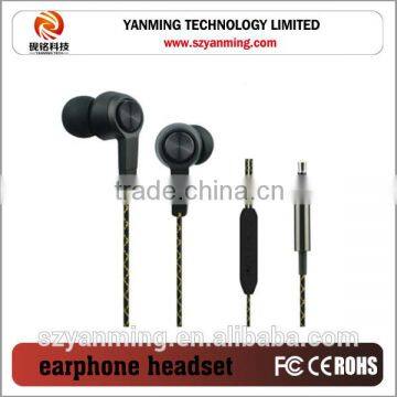 china earphone in ear fashionable and colorful fashion metal earphone for mobile phone