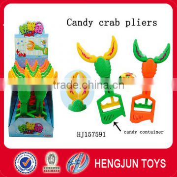 Funny toys gift candy crab pliers 12PCS kids toy candy sweet candy toys