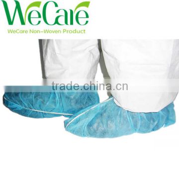 Disposable Non woven Blue Elastic indoor shoe cover