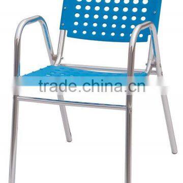 Trade assurance alu plastic slats chair