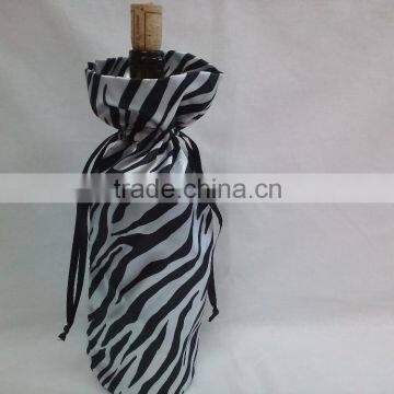 cheap sale special design satin wine bag printing