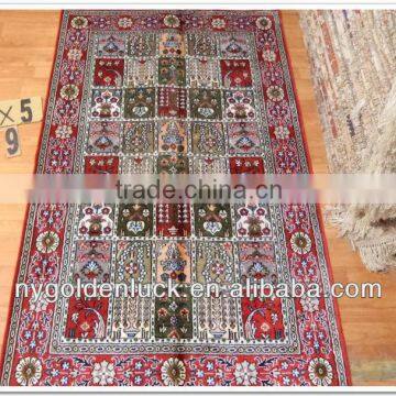 3x5ft Chinese Spun Silk Handmade Carpet Design